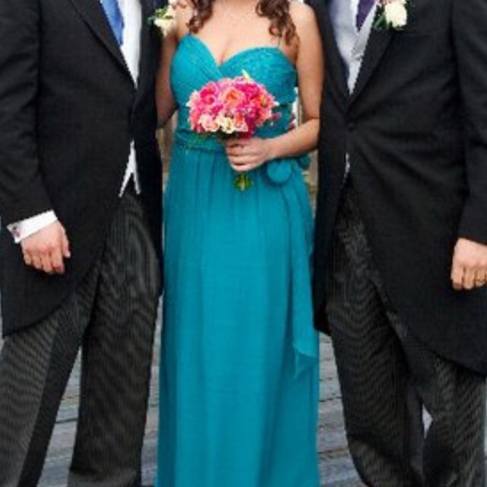 Jenny Yoo bridesmaid dress, teal